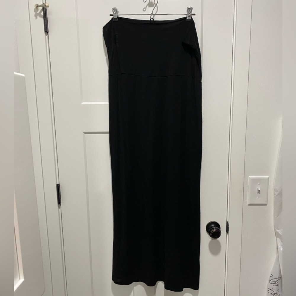 Three Seasons Maternity Black Maxi Skirt